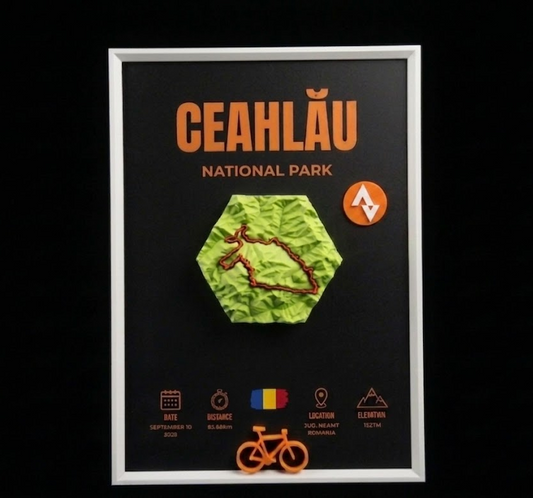 TABLOU 3D CU TRASEU STRAVA A4