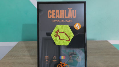 TABLOU 3D CU TRASEU STRAVA A4